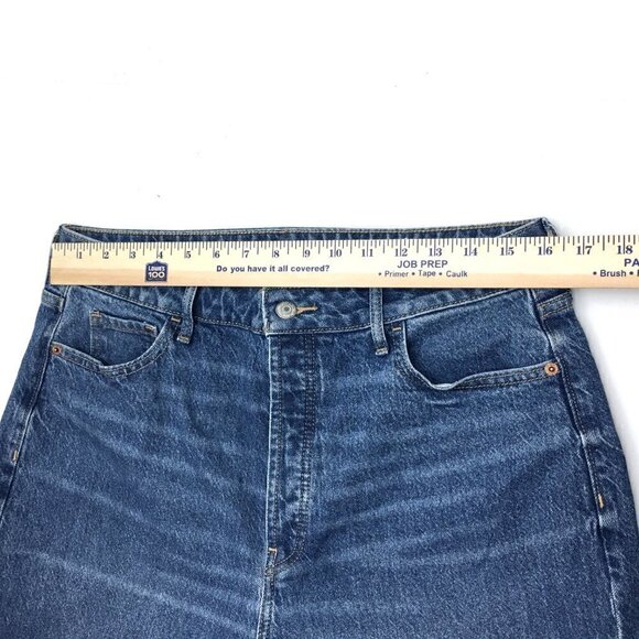 Old Navy Women's Jeans Extra High Rise Kicker Boot Cut Button Fly 12 length 31" - Picture 4 of 12